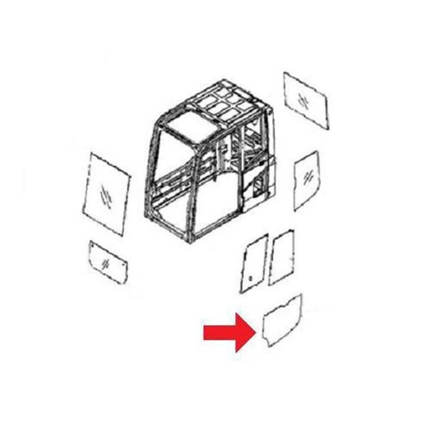 Aftermarket Lower Door Glass Window CAH40-0036 - main